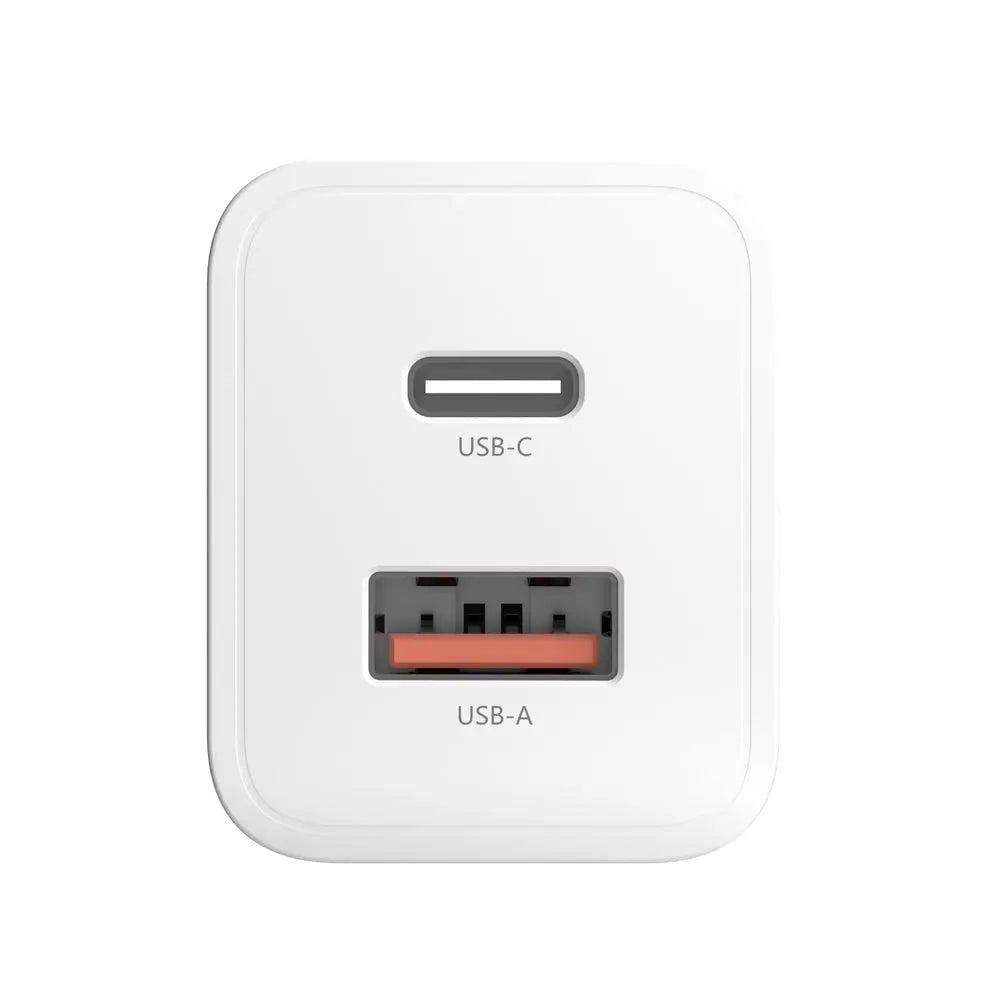 Cargador switcheasy pared force gan de 30w ultra liviano 1 tipo c y 1 usb puertos ultra rapidos color blanco  Shop name