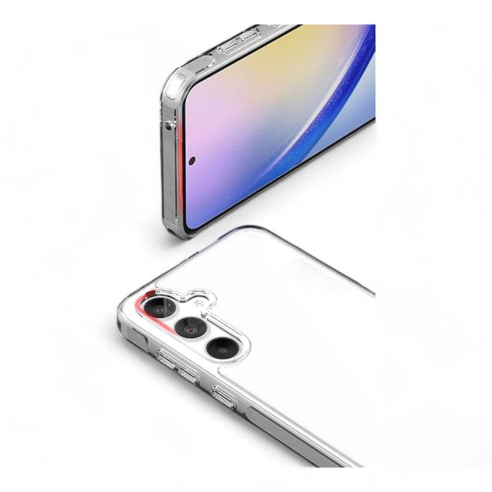 Estuche el rey samsung a35 botones grises color transparente - MUNDO ACCESORIOS (B2C)