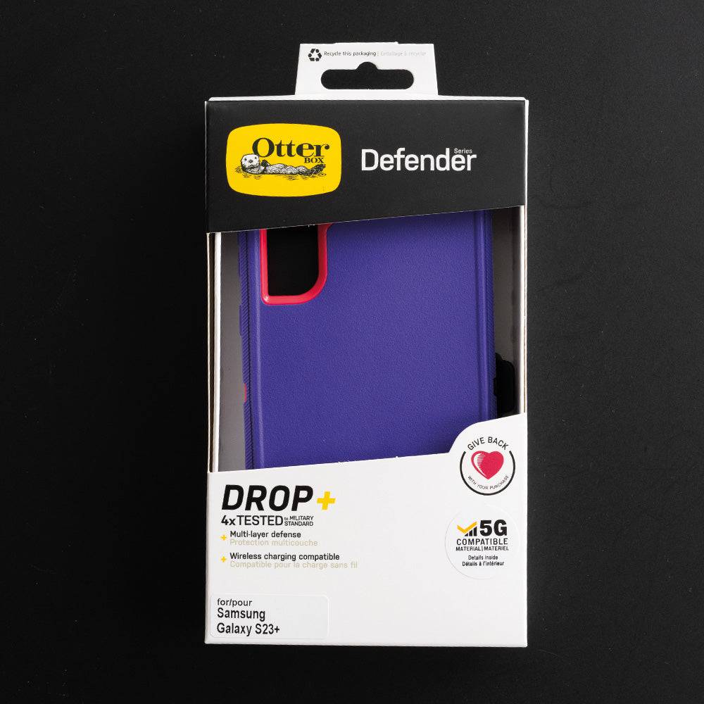 estuches proteccion otterbox defender samsung s23 plus color morado / rosado - MUNDO ACCESORIOS (B2C)