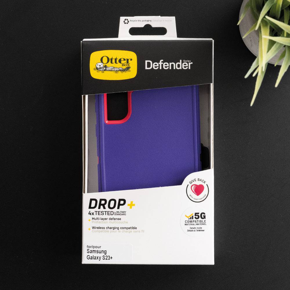 estuches proteccion otterbox defender samsung s23 plus color morado / rosado - MUNDO ACCESORIOS (B2C)