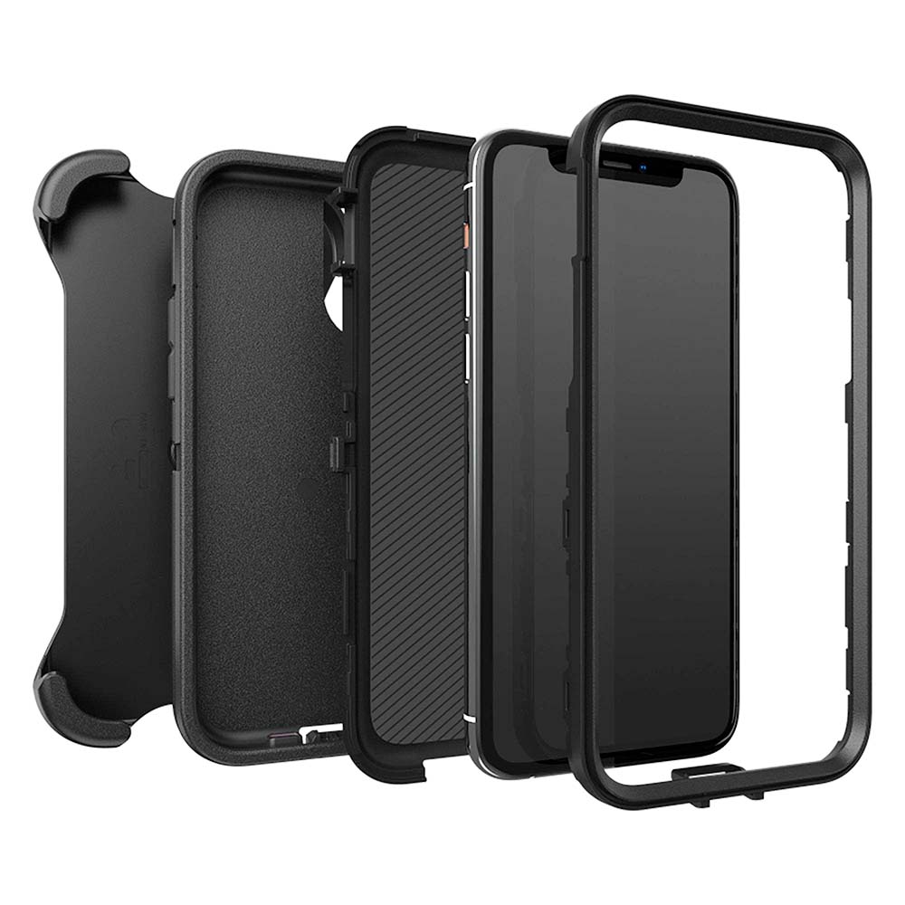 Estuche otterbox defender con clip color negro modelo  iphone 15