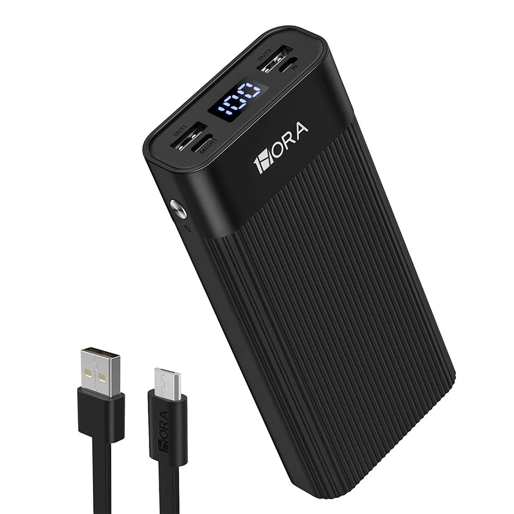 Bateria 1hora carga rapida 2 puertos usb 2 type c 20000mah negro gar117  Shop name