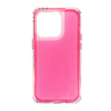 Estuche el rey glitter iphone 14 pro defender color fucsia