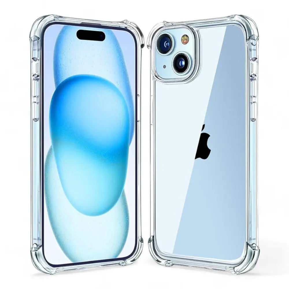 Estuche transparente el rey hard case apple iphone 15 plus color transparente  Shop name