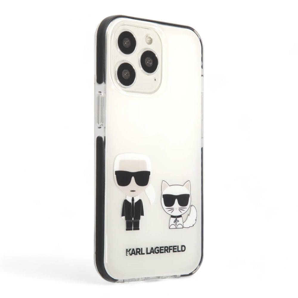 Estuche karl lagerfeld hard case iphone 13 pro  - hc tpe k&choupette bodies white color transparente - MUNDO ACCESORIOS (B2C)