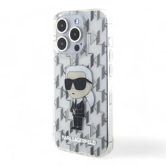 Estuche karl lagerfeld hard case iphone 15 pro pc/tpu clear hard case iml ikonik monogram color transparente  Shop name