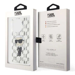 Estuche karl lagerfeld hard case iphone 15 pro pc/tpu clear hard case iml ikonik monogram color transparente  Shop name