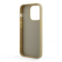 Estuche Guess Hard Case Iphone 15 Pro Pc/Tpu Gold Hard Case Rhinestone Triangle Color Dorado  Shop name