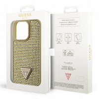 Thumbnail for Estuche Guess Hard Case Iphone 15 Pro Pc/Tpu Gold Hard Case Rhinestone Triangle Color Dorado