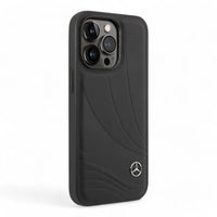 Mercedes-Benz hard case iphone 14 - leather black case new wave iii color black