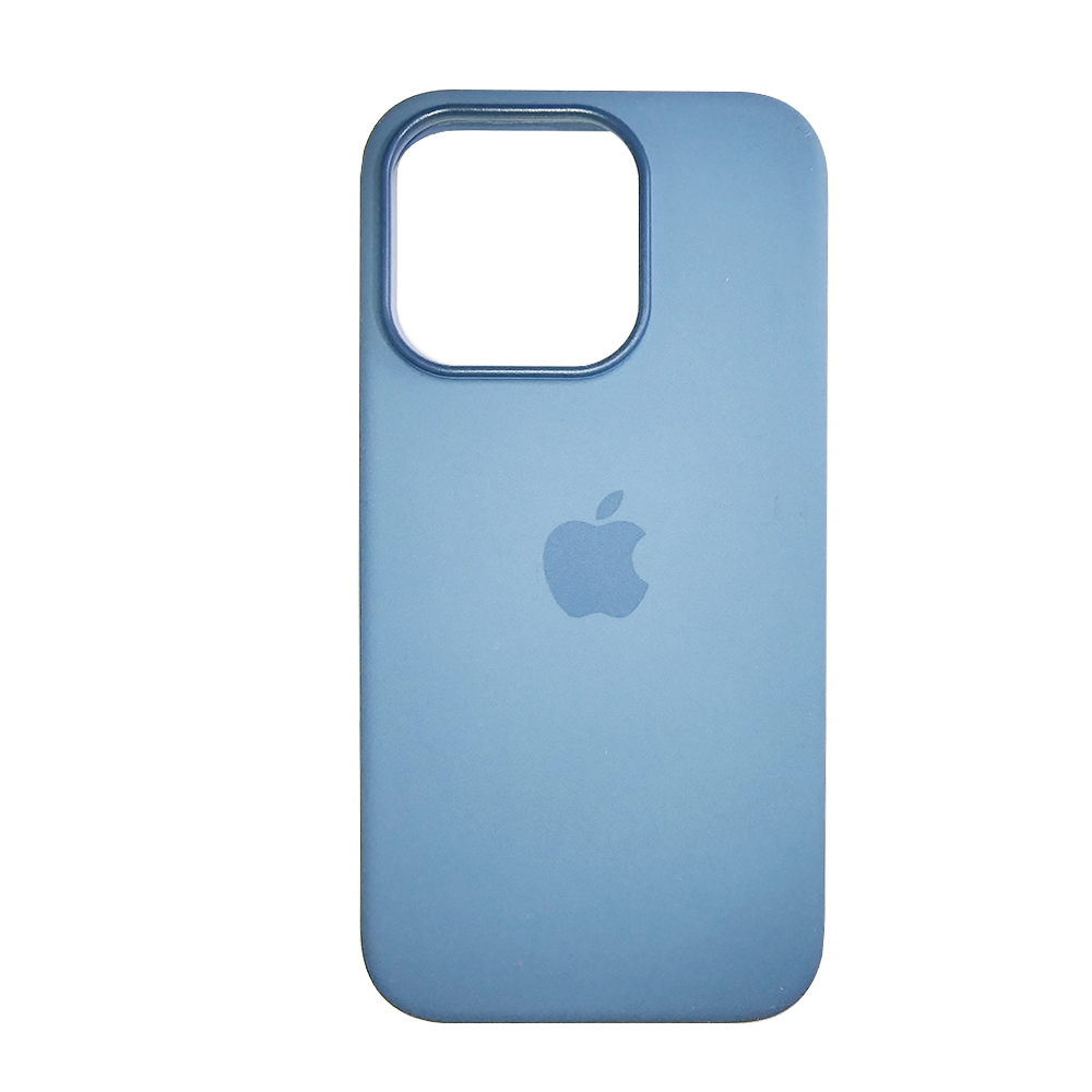 Estuche apple magsafe iphone 15 pro silicone color azure