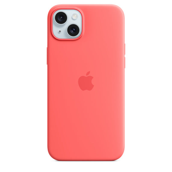 Estuche apple magsafe iphone 15 plus silicone ( pinkcitus ) color rosado