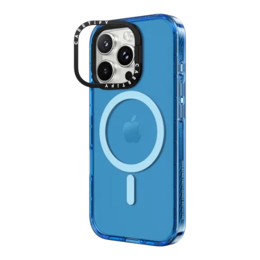 Estuche casetify magsafe iphone 16 pro max impact ring stand  color azul - MUNDO ACCESORIOS (B2C)