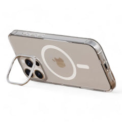 Estuche devia magsafe iphone 16 snow crystal series magnetic shockproof case with bracket color transparente  Shop name