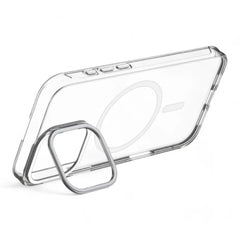 Estuche devia magsafe iphone 16 snow crystal series magnetic shockproof case with bracket color transparente  Shop name