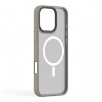 Estuche devia magsafe iphone 16 pro max pino series magnetic shockproof case color gris/oscuro - MUNDO ACCESORIOS (B2C)