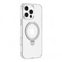 Case devia magsafe iphone 16 pro clean series magnetic shockproof case with bracket transparent color