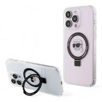 Thumbnail for Estuche karl lagerfeld magsafe iphone 15 pro - pc/tpu white hard case magsafe ringstand  color transparente