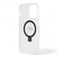 Thumbnail for Estuche karl lagerfeld magsafe iphone 15 pro - pc/tpu white hard case magsafe ringstand  color transparente