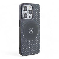 Estuche mercedes-benz magsafe iphone 15 tpu black double layer mafsafe compatible case mini stars pattern  color negro - MUNDO ACCESORIOS (B2C)