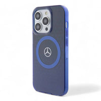 Estuche mercedes-benz magsafe iphone 15 pro pc/tpu blue double layer mafsafe compatible case star pattern  color azul - MUNDO ACCESORIOS (B2C)