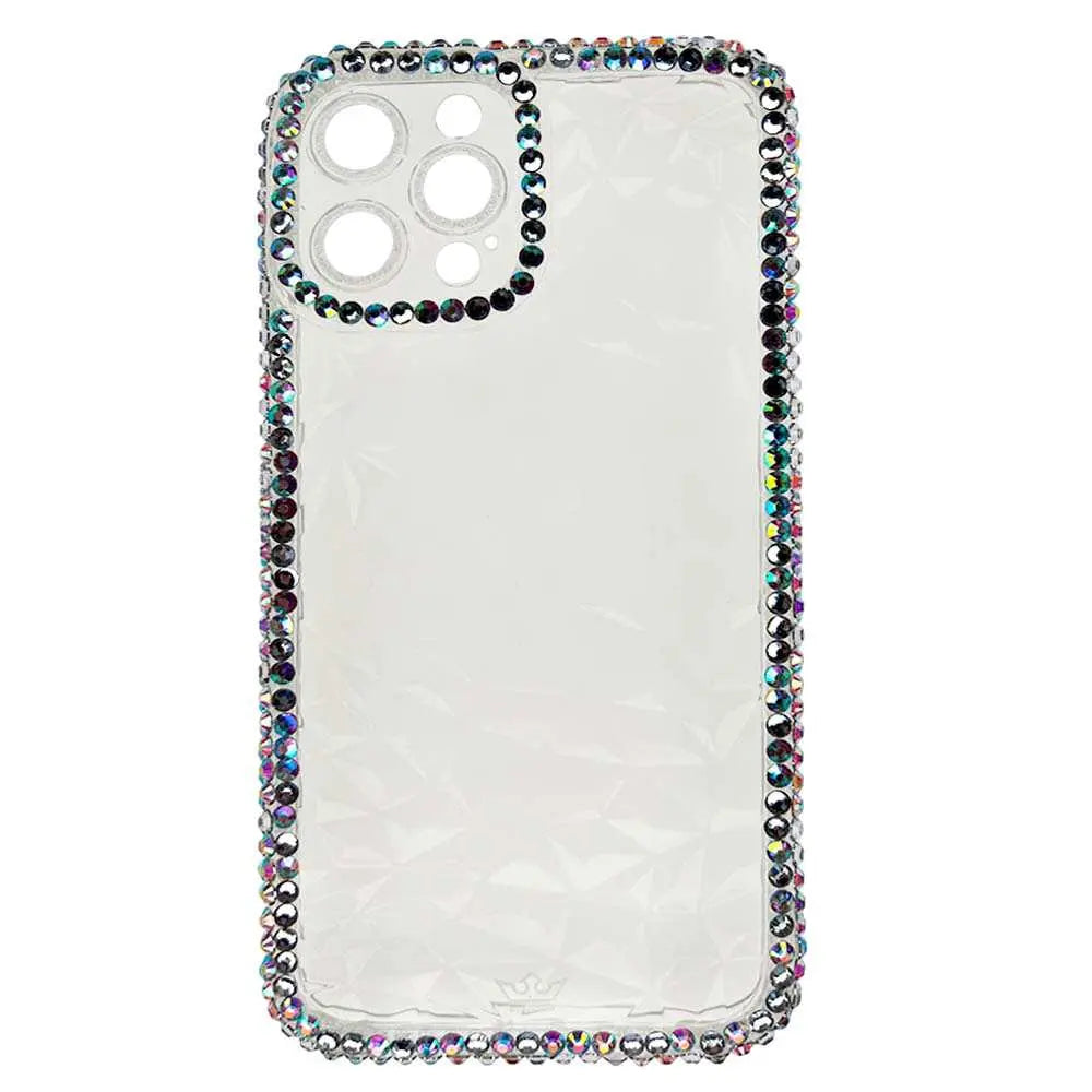 Estuche transparente con diamantes para iPhone 12 Pro Max, diseño elegante Rey Marco.