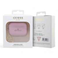 Estuche guess silicon airpods pro 2 saffiano leather pink with 4g charm color rosado - MUNDO ACCESORIOS (B2C)