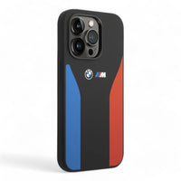 Thumbnail for Estuche bmw silicon iphone 14 pro max silicone black m collection case tricolor printed and logo color negro