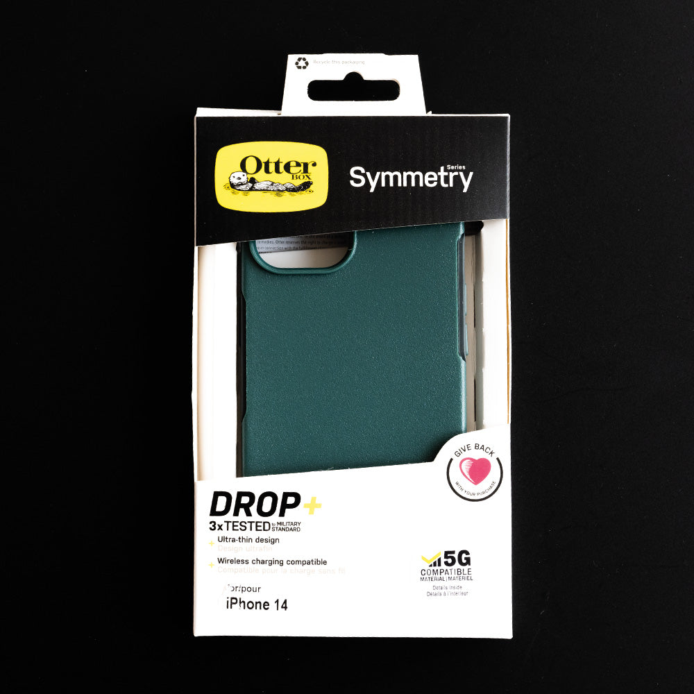 estuches clasico otterbox symmetry apple iphone 14 color verde