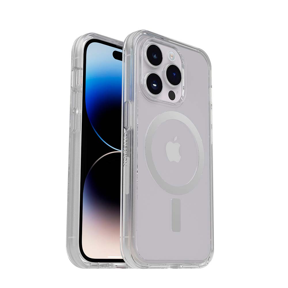 Estuche otterbox symmetry iphone 15 pro magsafe color transparente