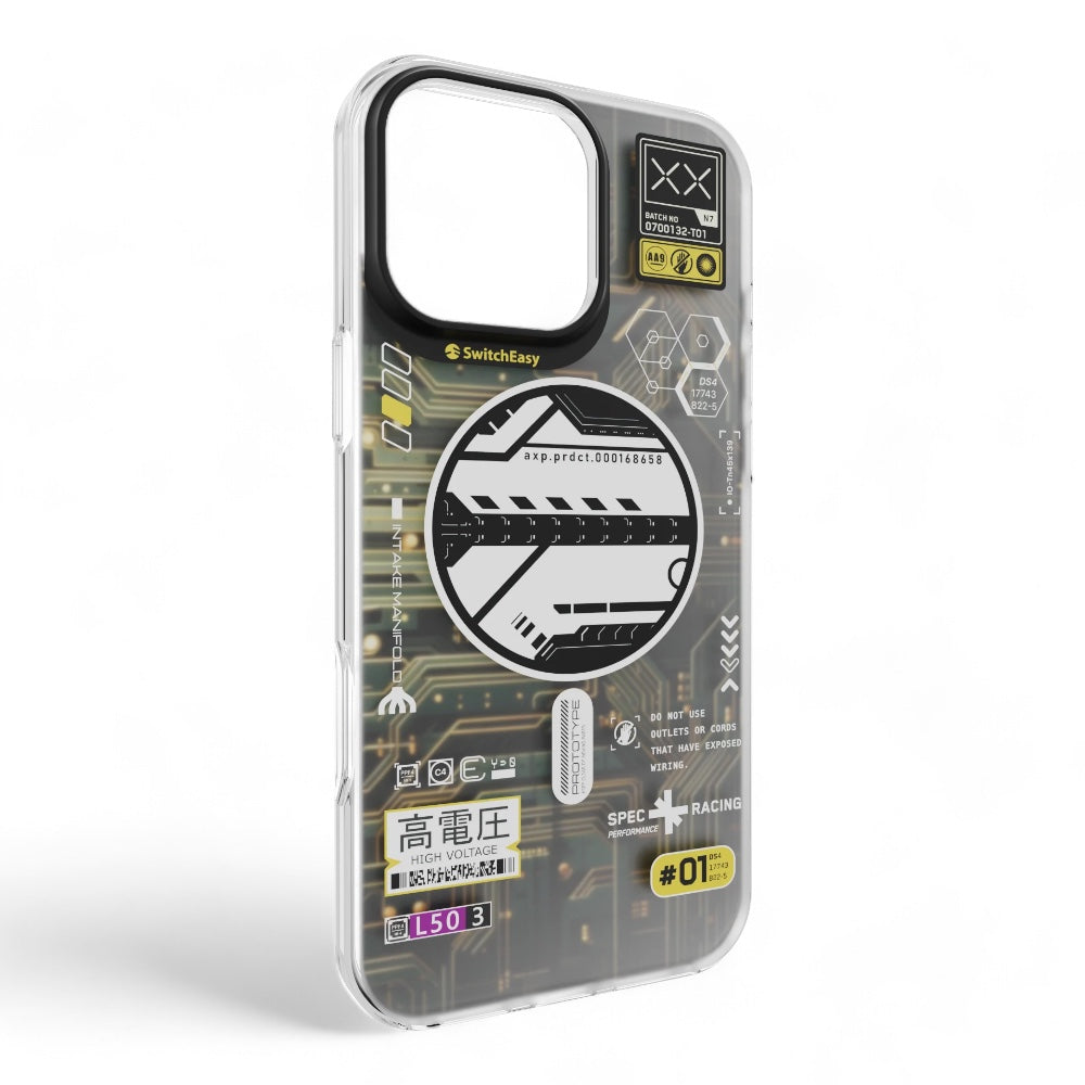 switcheasy artist case iphone 16 pro artist m 3d patterned shockproof case cyber color multicolor