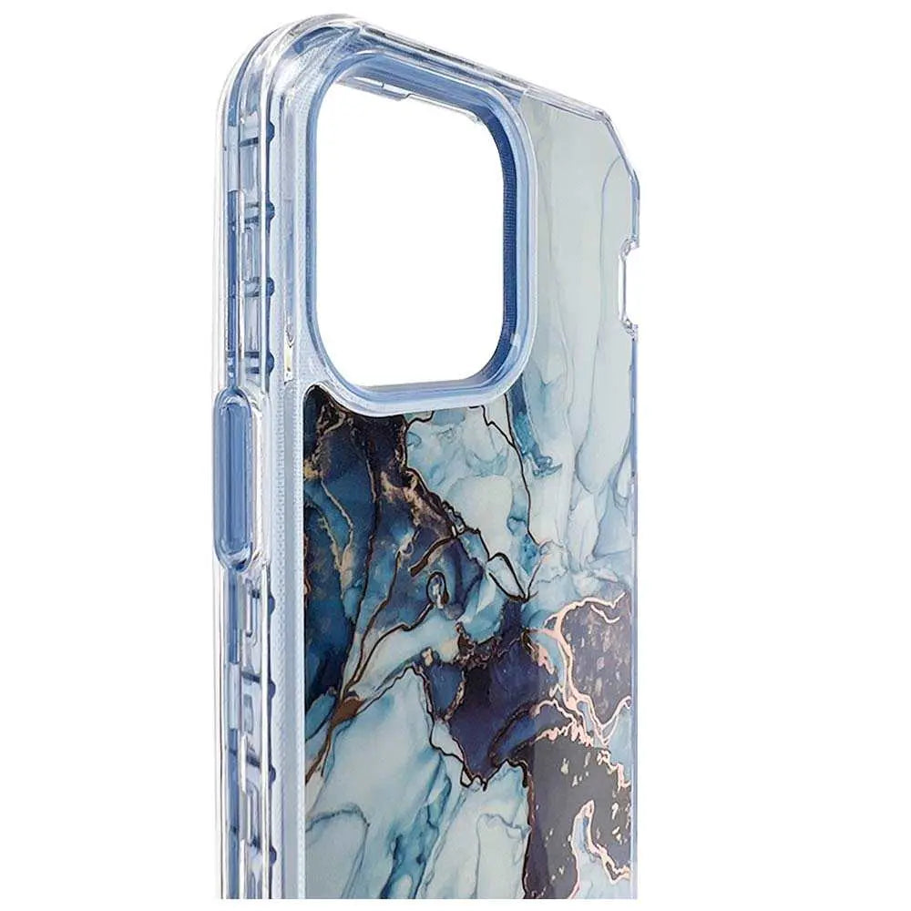 Estuche El Rey Marble Iphone 13 Pro Max Defender Color Azul  Shop name