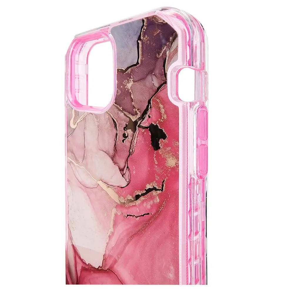 Estuche el rey marble iphone 13 pro max defender color fucsia  Shop name