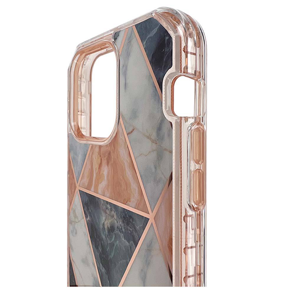 Estuche El Rey Marble Iphone 13 Pro Max Defender Color Naranja - MUNDO ACCESORIOS (B2C)