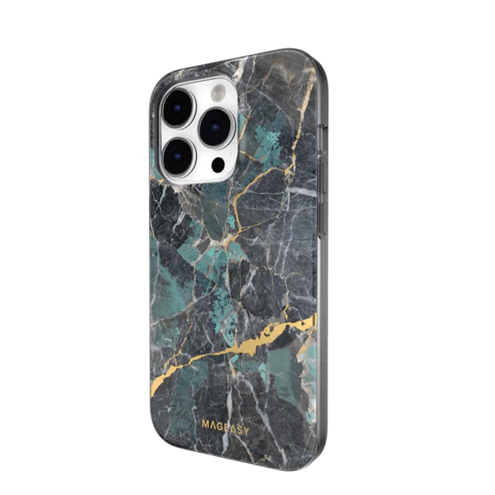 Estuche switcheasy marble iphone 14 pro max emerald blue color multicolor - MUNDO ACCESORIOS (B2C)