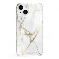 Switcheasy marble m iphone 14 champagne white case