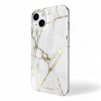 Switcheasy marble m iphone 14 champagne white case