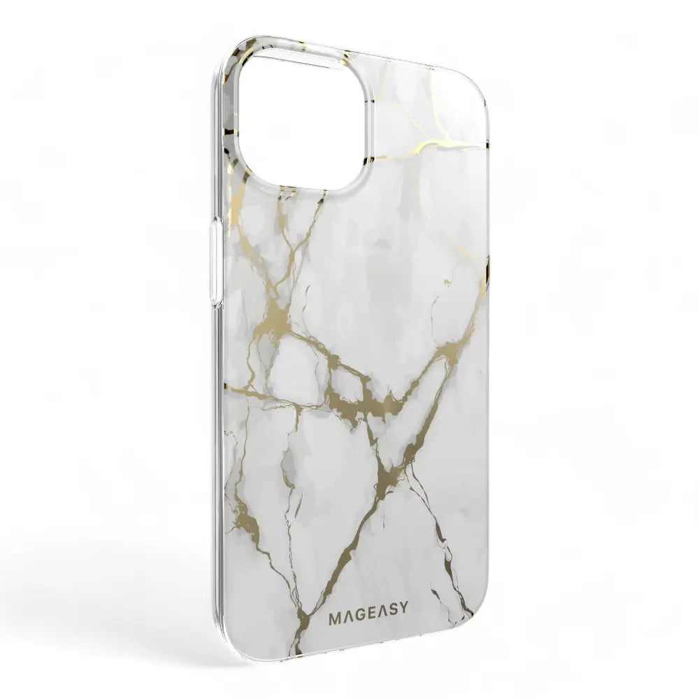 Estuche switcheasy marble m iphone 14 champagne white color blanco  Shop name