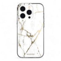 Switcheasy marble iphone 14 pro champagne white case