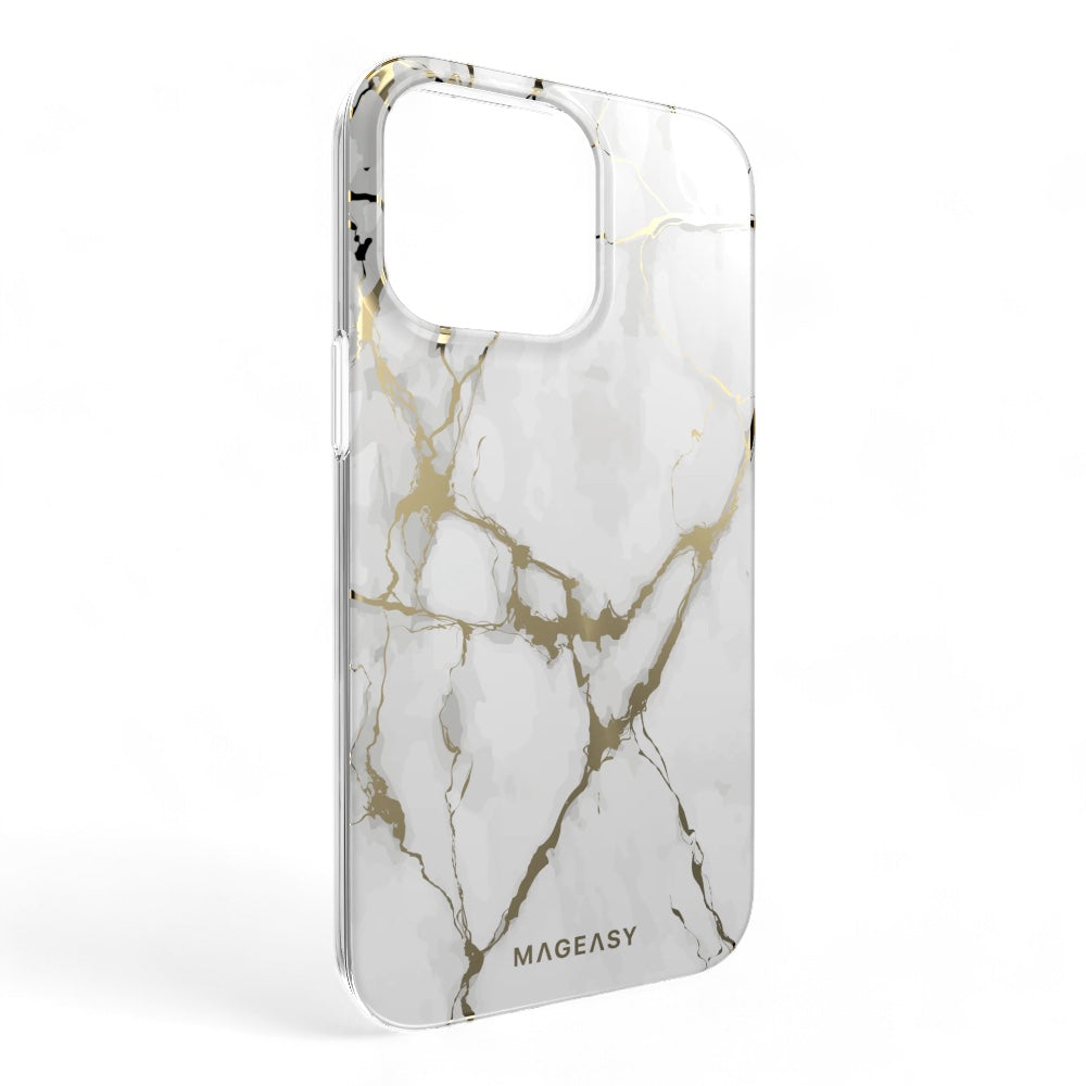 Switcheasy marble iphone 14 pro champagne white case