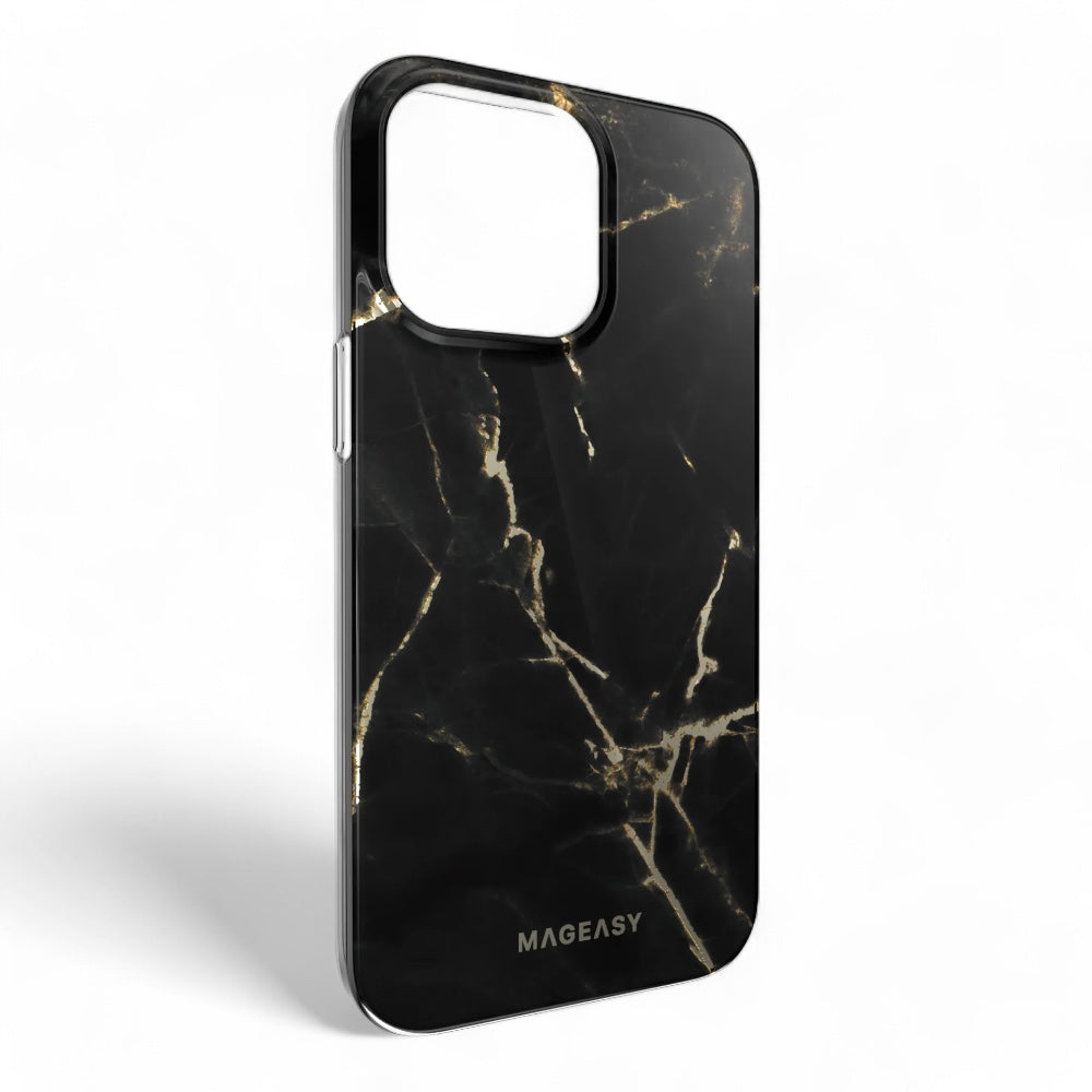 Estuche switcheasy marble m iphone 14 pro pearl black color negro