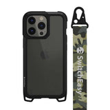 Estuche clásico Switcheasy Odyssey verde militar para iPhone 13 Pro.