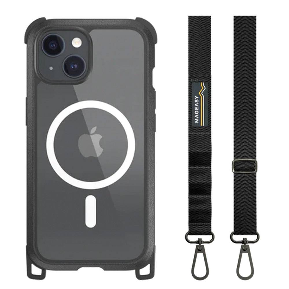 Estuche Switcheasy Odyssey Iphone 15 Plus Odyssey M + Strap Leather  Color Negro - MUNDO ACCESORIOS (B2C)