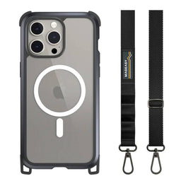 Estuche Switcheasy Odyssey Iphone 15 Pro Odyssey M + Strap Leather Color Negro - MUNDO ACCESORIOS (B2C)