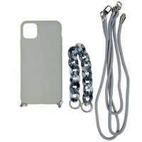 Thumbnail for Estuche El Rey Strap Iphone 13 Pro Max Strap De Mano + Strap Hombro Color Gris