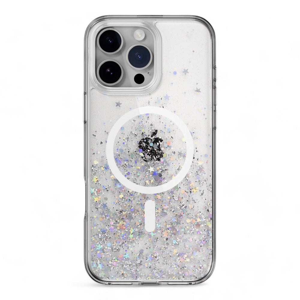 Estuche switcheasy starfield iphone 16 pro max starfield m 3d glitter shockproof case transparent color transparente - MUNDO ACCESORIOS (B2C)