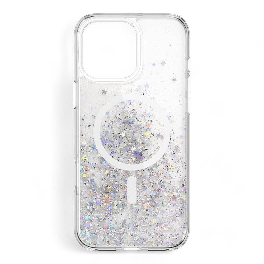 Estuche switcheasy starfield iphone 16 pro starfield m 3d glitter shockproof case color transparente - MUNDO ACCESORIOS (B2C)