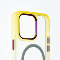 estuches magsafe el rey degrade borde y magsafe apple iphone 14 pro max color amarillo / menta - MUNDO ACCESORIOS (B2C)