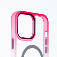 Estuches Magsafe El Rey Degrade Borde Y Magsafe Apple Iphone 14 Pro Color Rosado / Turquesa - MUNDO ACCESORIOS (B2C)