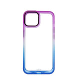 Estuche clásico El Rey degradado para iPhone 14 Plus, color morado y azul.